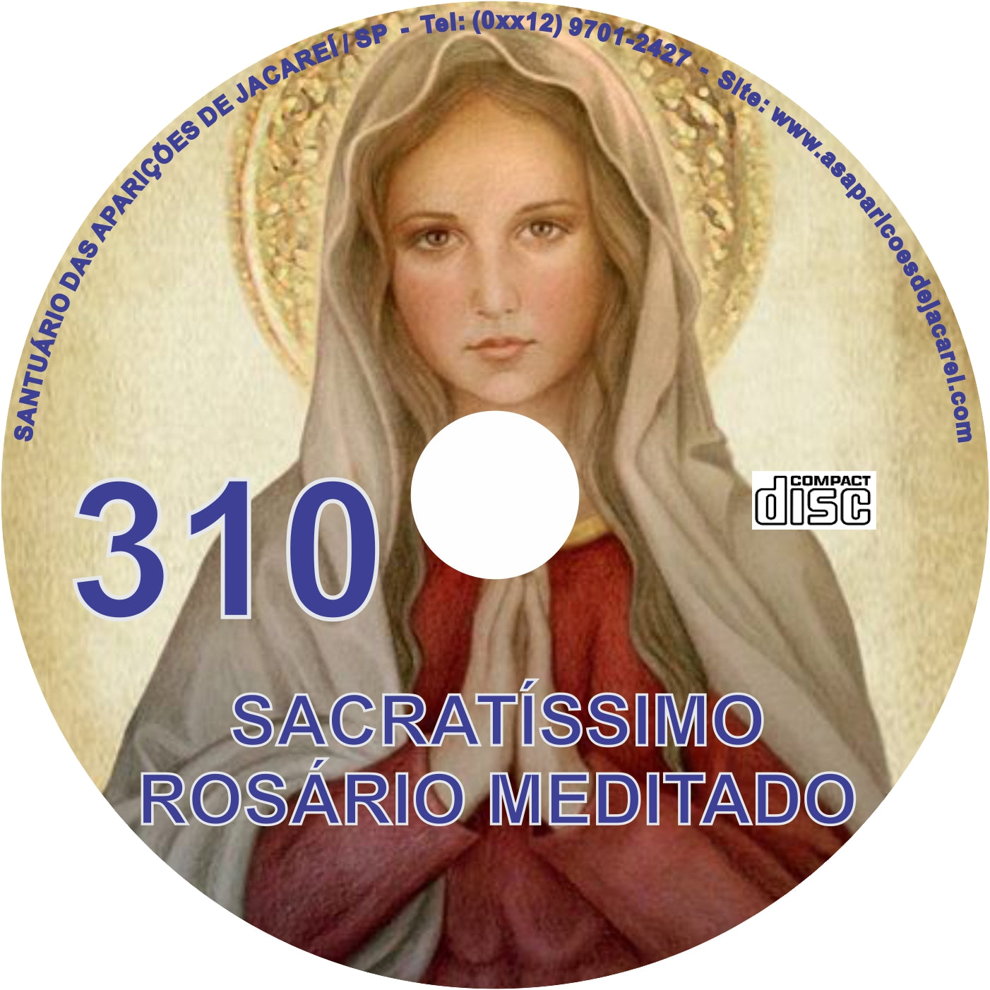 CD Rosário Meditado 310 CD Rosário Meditado 310